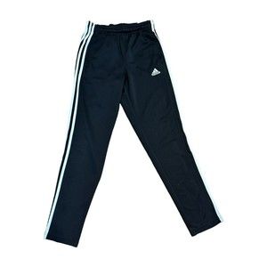Adidas Sweatpants Mens Small Climacool Ankle Zip Black/White Zip Pockets